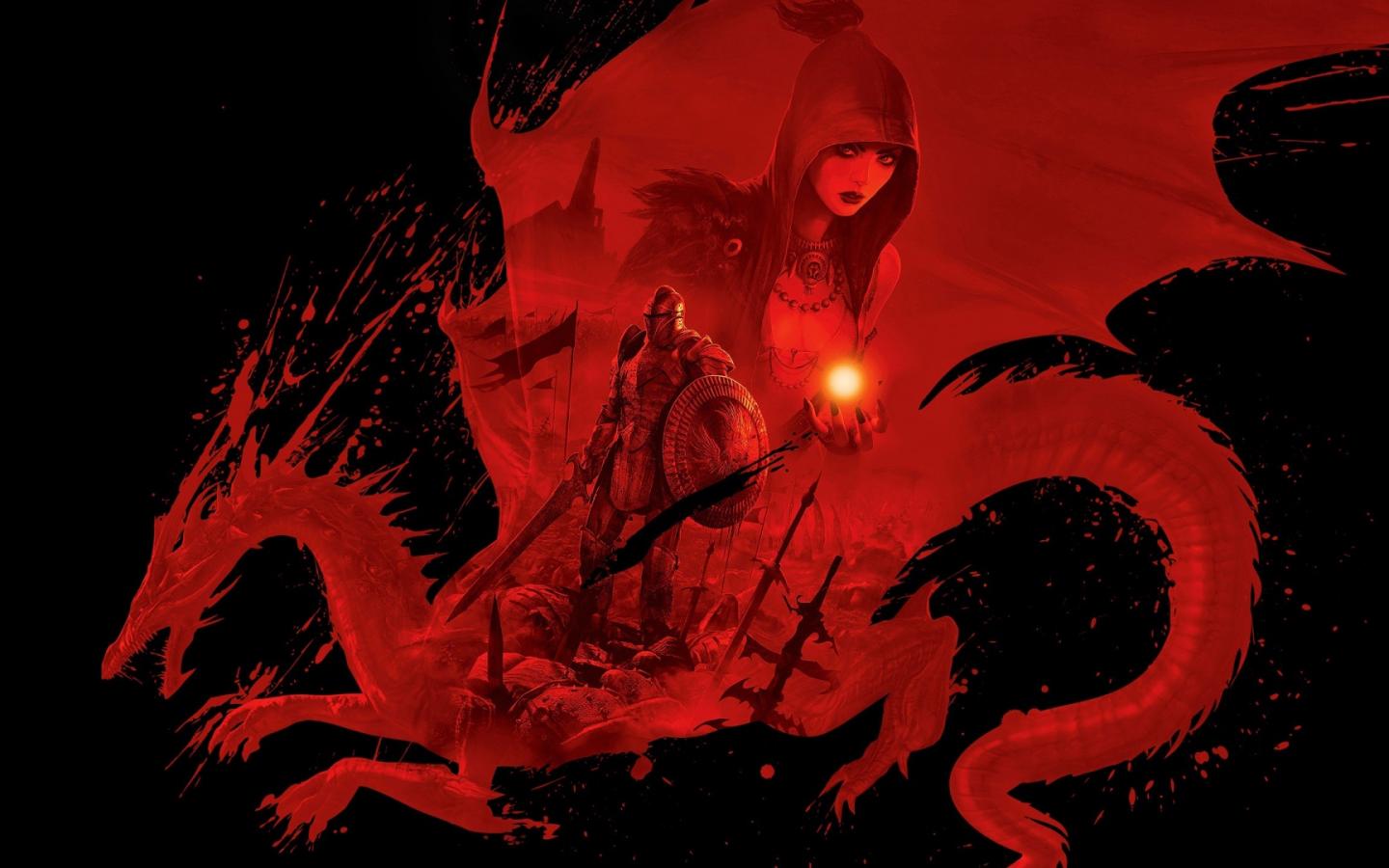 Красный дракон 1440x900