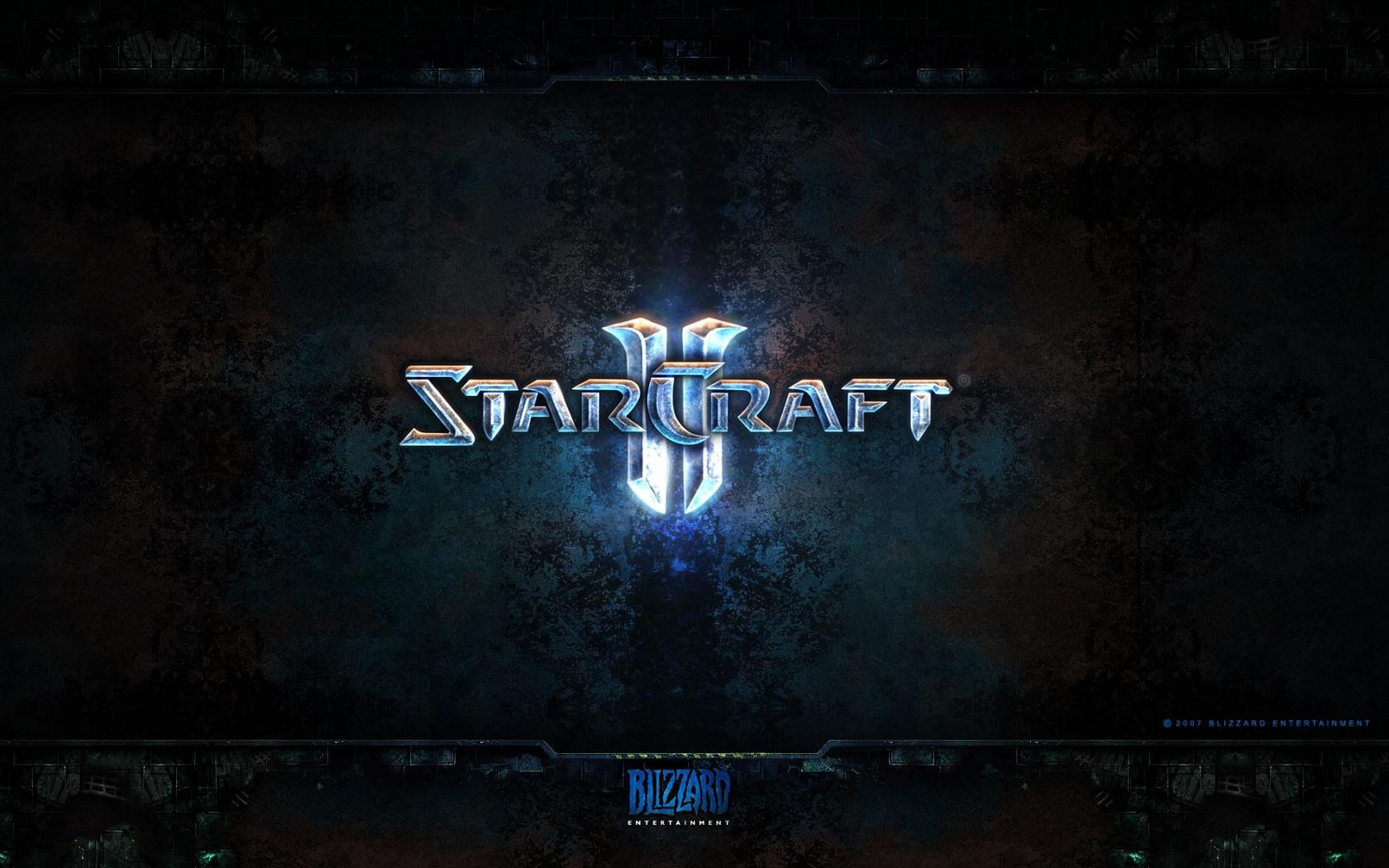Логотип игры StarCraft 1680x1050