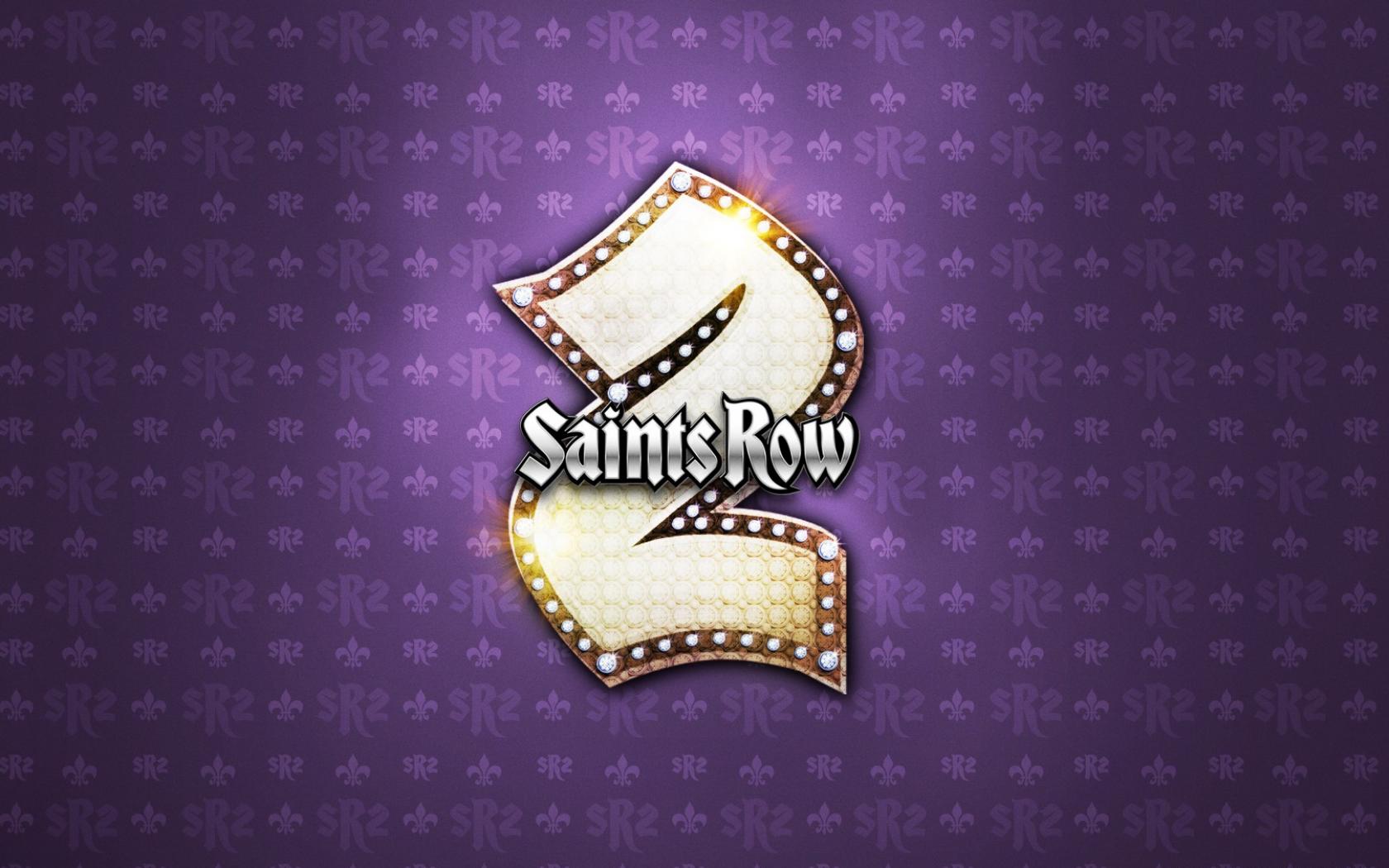 Логотип Saints Row 1680x1050