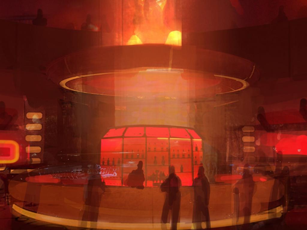 Красный бар из Mass Effect 1024x768
