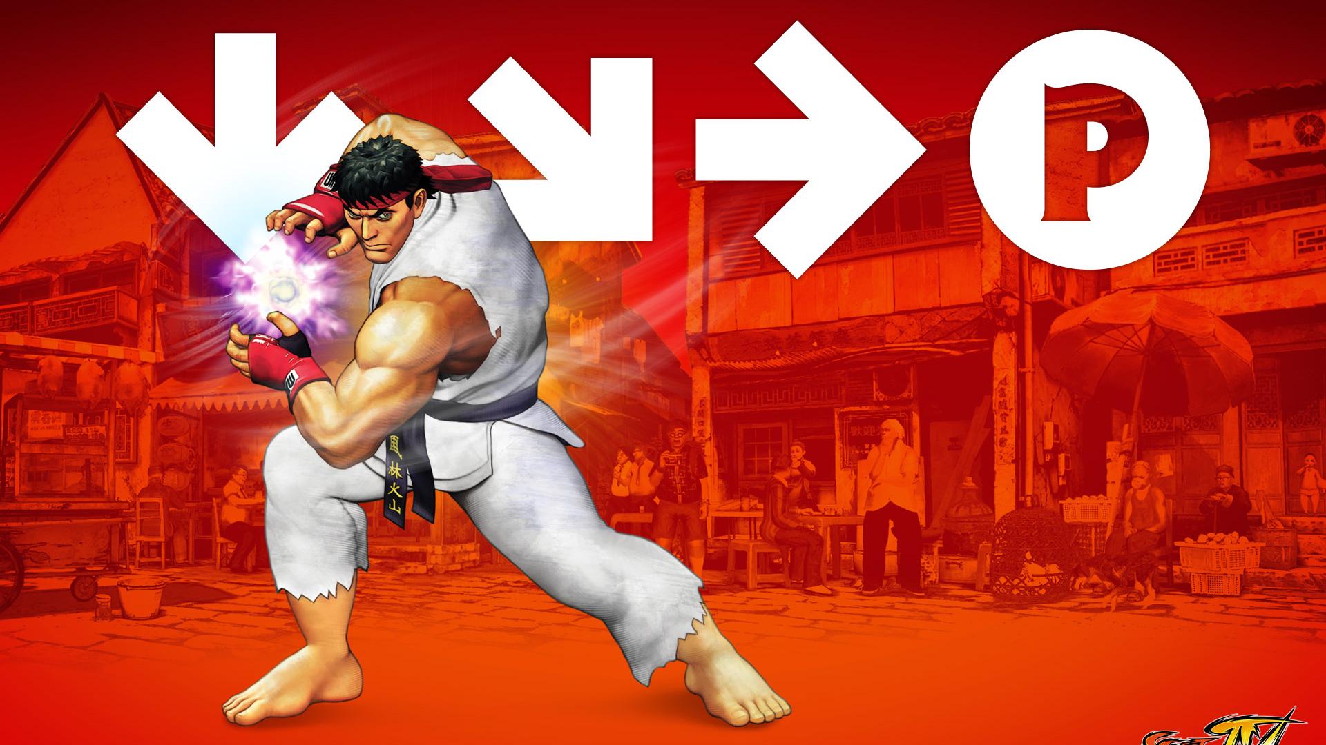 Комбо удар Street Fighter 1920x1080