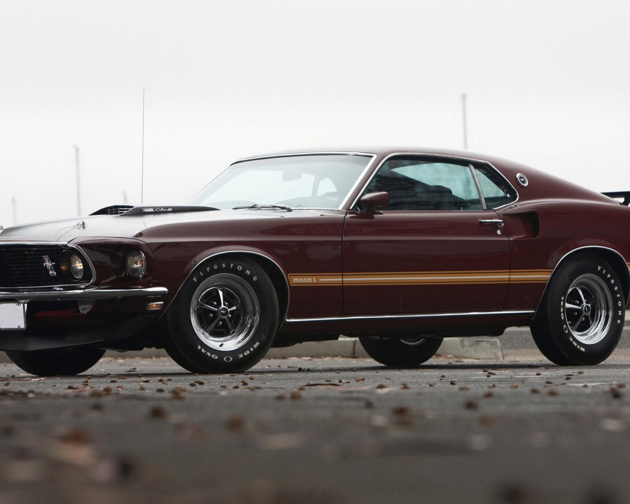 1969, Ford, Mustang, Mach 1, автомобили, машины, авто 1280x1024