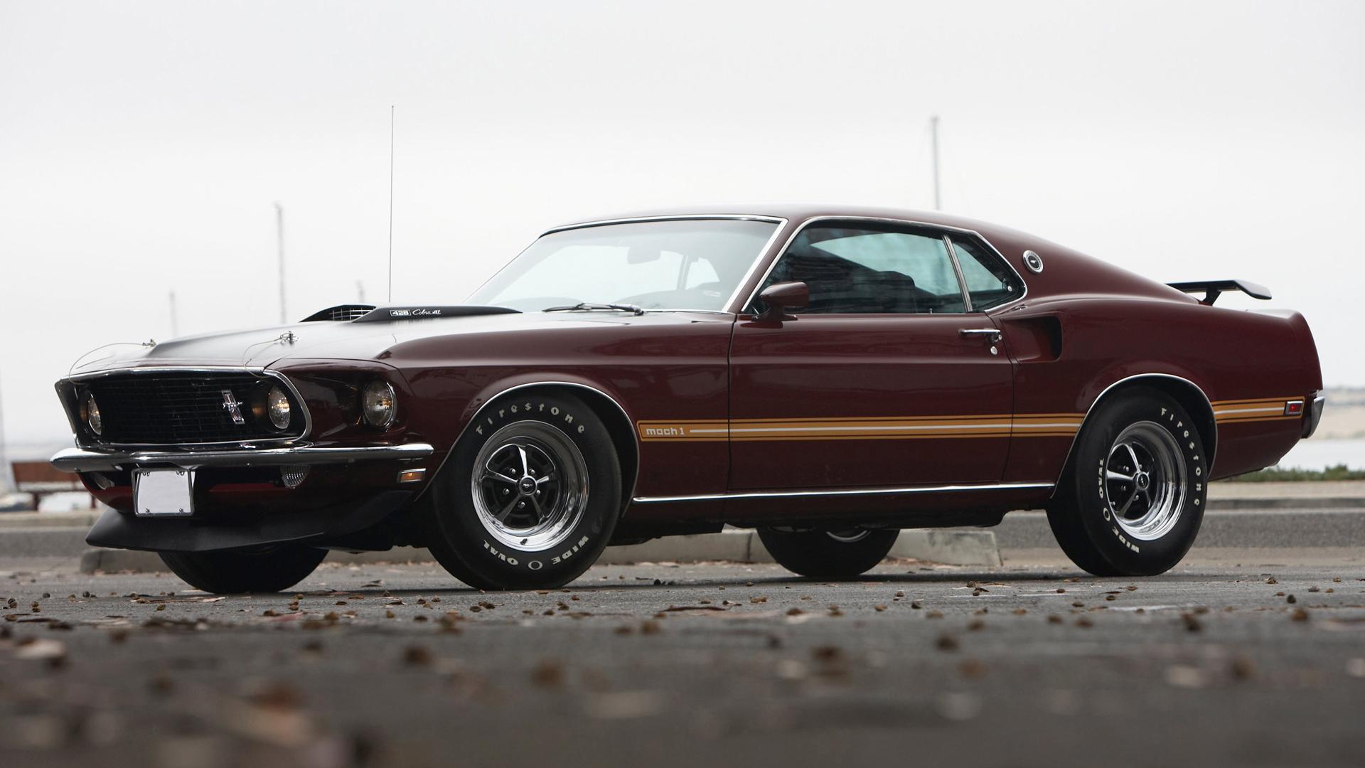 1969, Ford, Mustang, Mach 1, автомобили, машины, авто 1920x1080