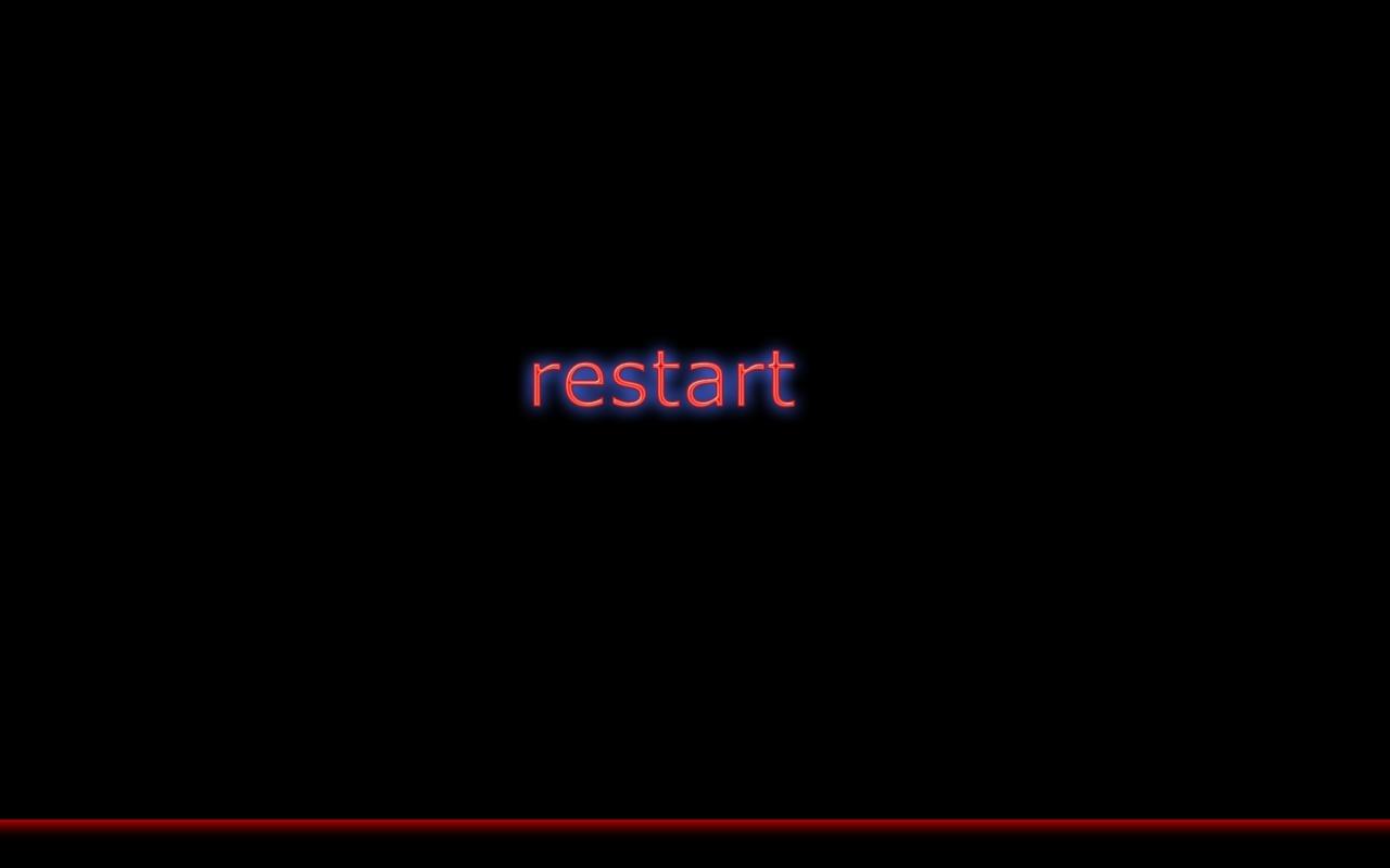 Restart темный фон подсветка обои для рабочего стола картинки фото