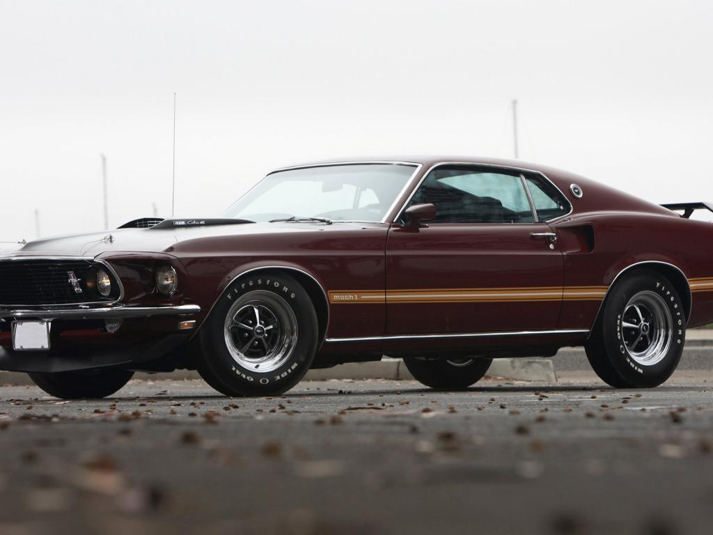 1969, Ford, Mustang, Mach 1 1024x768