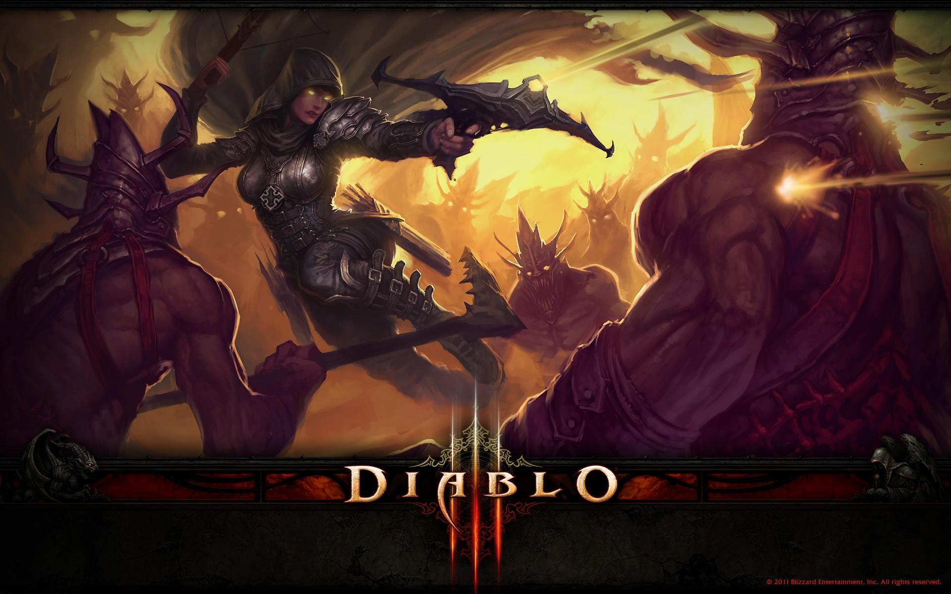 Diablo 3, охотник на демонов 1920x1200