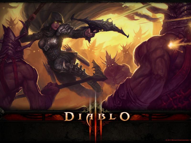 Diablo 3, охотник на демонов 800x600