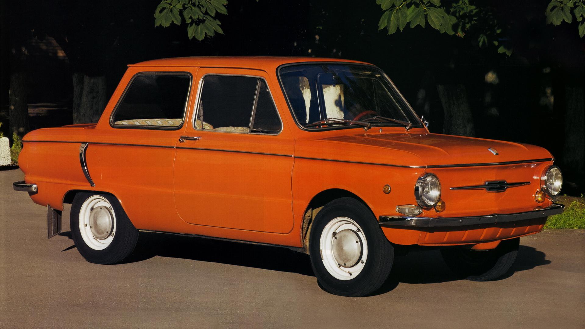Авто, запор, запорожец, оранжевый 1920x1080