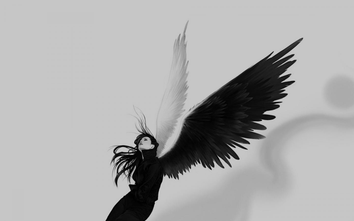 Девушка с крыльями 1440x900