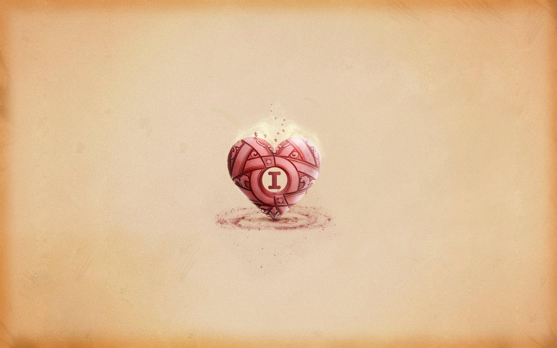 Креативное минималистичное сердце 1920x1200