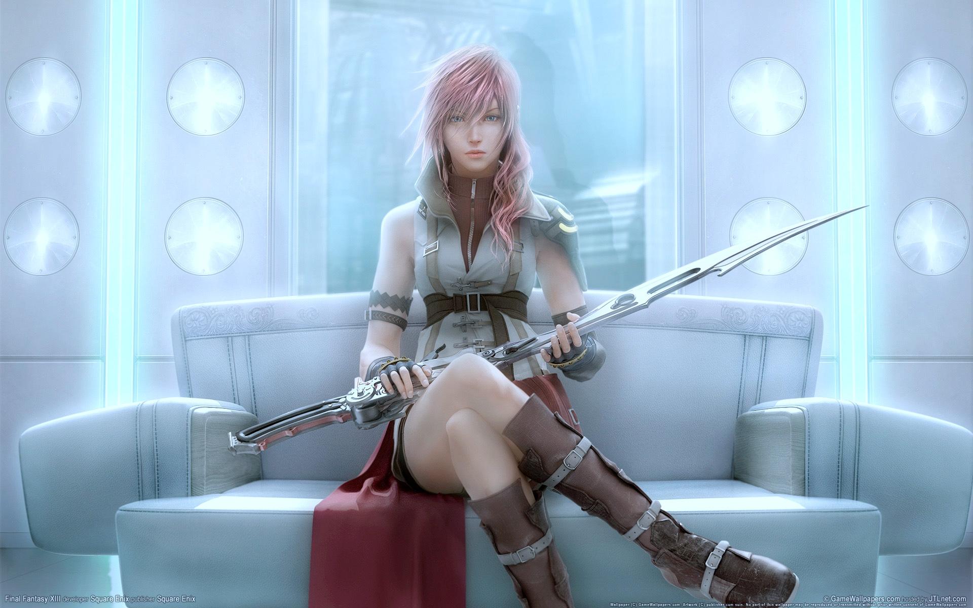 Final Fantasy XIII, с мечом 1920x1200