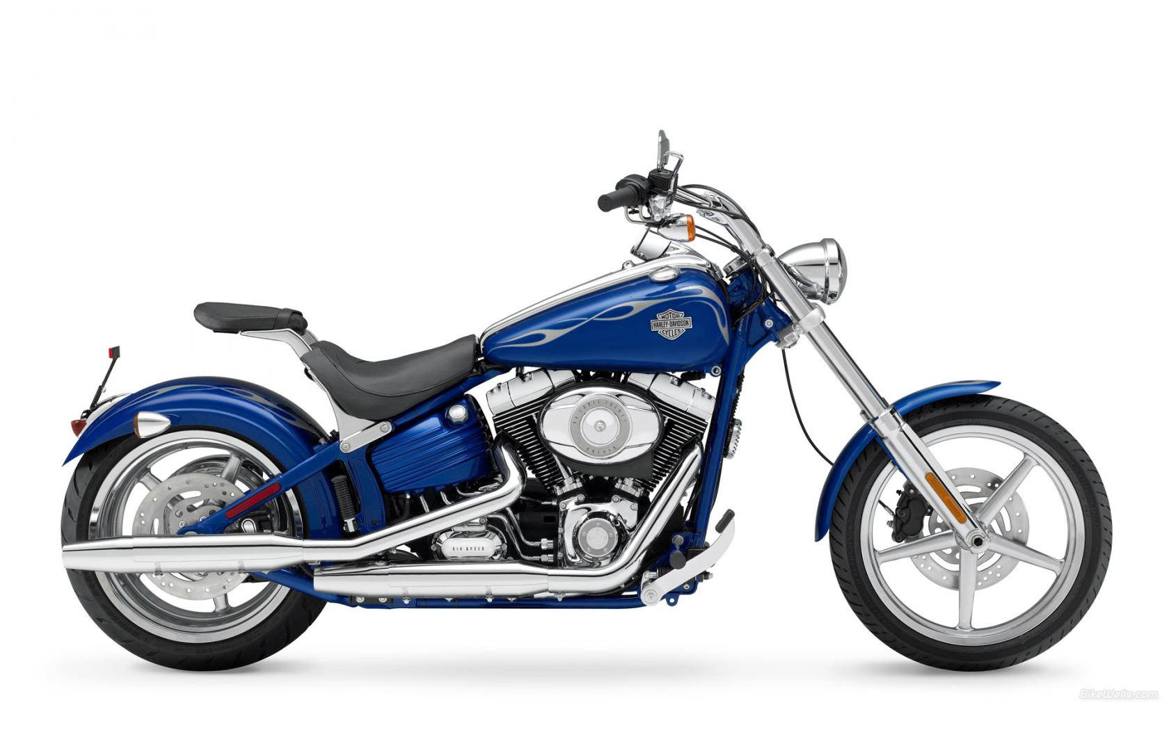 Harley Davidson голубой 1680x1050