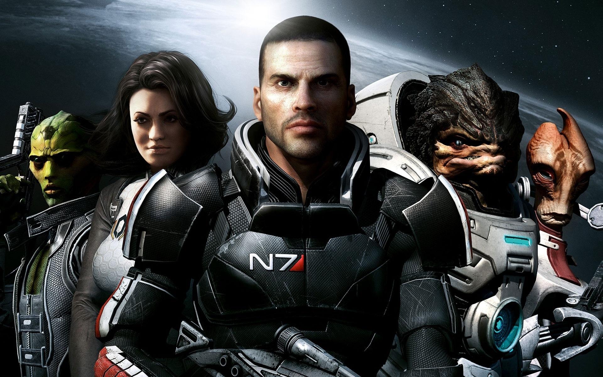 Mass Effect 2 Команда 1920x1200