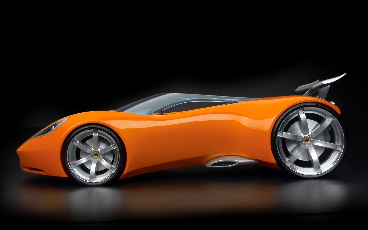 Машины, лотус, оранжевый 1280x800