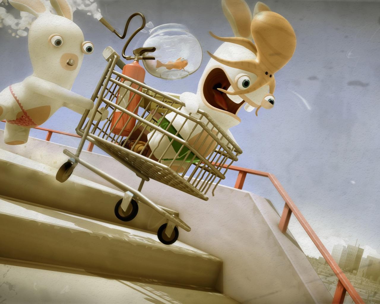 Кролик из мультфильма бешеные кролики. | Арты и Рисунки на заказ | ВКонтакте
