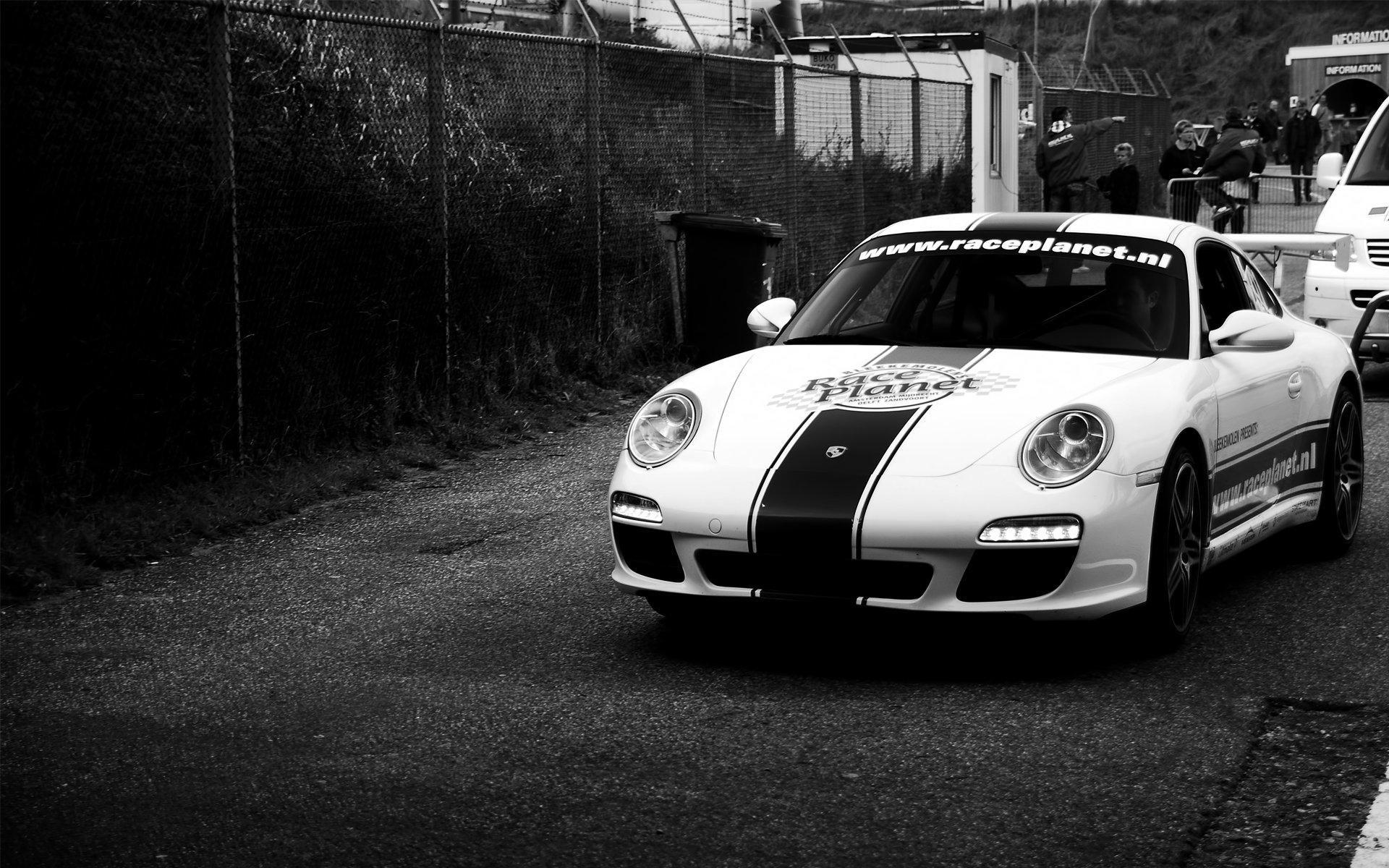 Porsche, white, black 1920x1200