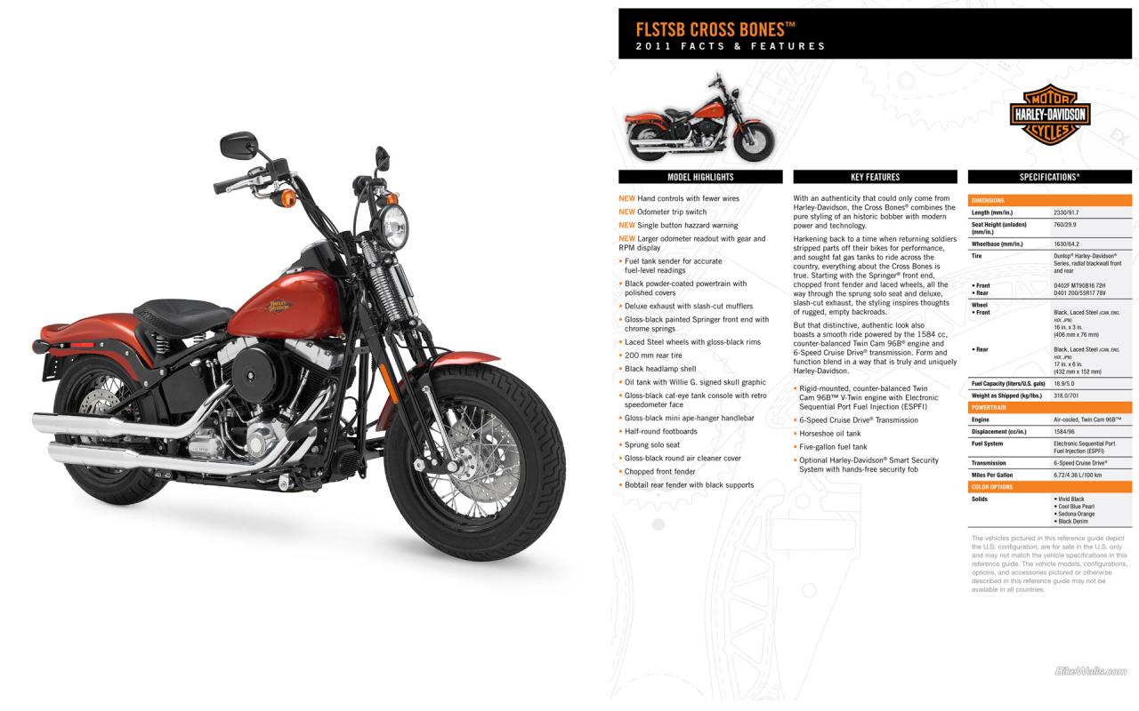 Harley-Davidson, Softail, FLSTSB Cross Bones, FLSTSB Cross Bones 2011, мото, мотоциклы, moto, motorc 1280x800